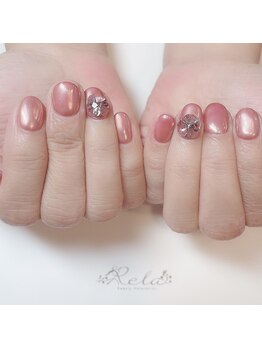 ネイルアンドアイラッシュ リラ 東三国店(Rela)/ビジューネイル