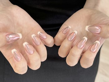 ルレーブ(LE REVE)/ミラーフレンチネイル