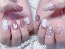 キラキラネイル 川口 南鳩ヶ谷店/キルティングネイル/マグネット/