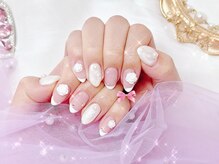 ワンホンネイル 新宿(Rumi Nail)/大人上品/フレンチ/定額デザイン