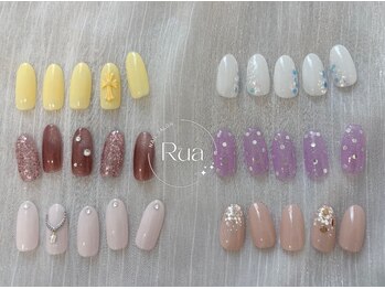 ルア(Rua)の写真/毎月変わる定額デザインで旬を指先に!色変更や季節に合わせたデザインで彩る特別な時間を楽しもう♪