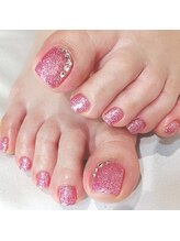 ベルコ ネイルアンドアイラッシュ(belco. nail&eyelash)/キラキラフットネイル♪