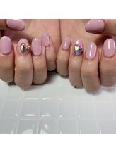 プリュネ(Prune)/ハートネイル/ビジュー