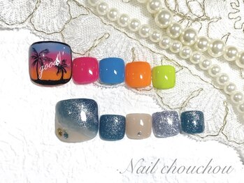 ネイルシュシュ 橋本店(nail chou chou)/フットネイル9500円
