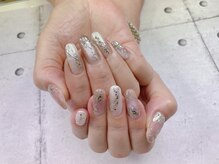 ネイル ビューティーマジック 葛西本店/ミラーフラワーネイル