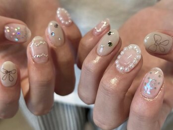 テノテノネイル(tenoteno_nail)の写真/トレンドを一早く取り入れたネイルをご提供☆あなたの理想の”可愛い”を詰め込み、思わず見惚れる指先に♪