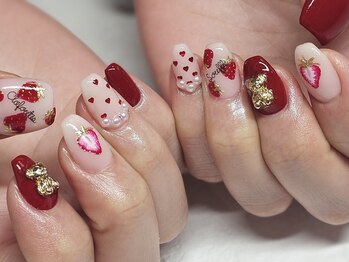 メルシー ネイル(mercii nail)の写真/《トレンド×季節のデザイン》フォルムにも徹底的にこだわり美爪にお仕上げ♪文字入れOK！推し活にも◎
