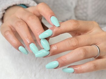 グロスネイル(gloss nail)/長さだし＋ワンカラー