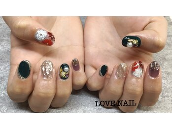 ラブネイル(LOVE NAIL)/成人式ネイル