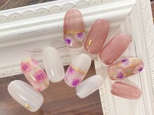 エスネイル(Snail)/大人フラワーネイル