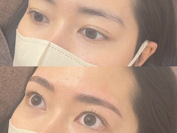 シーン スタジオ 渋谷店(SSIN STUDIO)の写真/♪お得なSETコース♪ 【眉毛パーマ(waxメイク付）+まつ毛パーマ¥7900】眉の生え癖も整え朝のメイク時短に◎