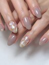 オフィスネイルのシンプルアート