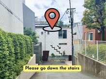 メイノウ リトリート 赤坂店(Meinou retreat)の雰囲気（This is room 104 in the building down the stairs at the end.）