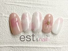 エストラッシュアンドネイル 銀座店(est lash&nail)/サクラぷっくりネイル