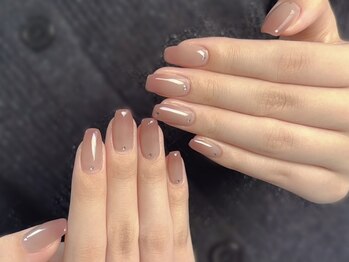 ウーニャ(unas)の写真/【ご新規様*ワンカラーorカラグラ¥5,500】技術に差が出るシンプルネイル*どの角度から見ても美しい仕上げ*