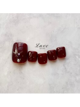 ネイルサロンリュクス (nailsalon Luxe)/シェラック　冬王道ボルドー