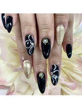 ディーネイル 京橋(D-nail)/西村/クールフラワーネイル☆