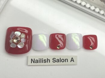 ネイリッシュサロン エー(Nailish Salon A)/シェルフラワーフット