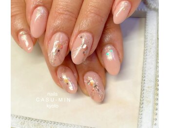 ネイルズ カスミン(nails CASU-MIN)/フラットな仕上がりアート