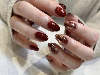 リグネイル 草加(rig nail)/マグ仕込みボルドー。*