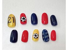 ジェー エス シー ネイル(J.S.C.nail)/サンプルデザイン/サッカー