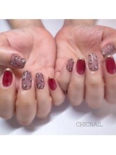 シックネイル(CHIC NAIL)/レオパード柄ネイル