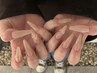【憧れのロングネイルに★】長さ出し10本＋ワンカラーorラメグラデーション