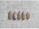 紫陽花×水滴ネイル