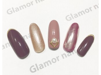 グラマーネイル(Glamor nail)/ミラーネイル☆Cクラス¥8800