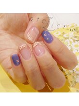 アトリエ プラス リム(atelier +LIM)/赤チェックフレンチ