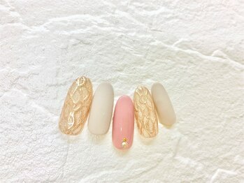 ネイルサロン アミ(Amie)/マット加工とミラーアート♪