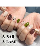 エーネイル エーラッシュ(A-NAIL A-LASH)/定額ネイル【倉敷】