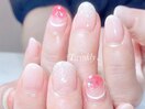 シンプルアートのseasonネイル