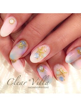 ネイルサロンクリアヴィラ(nail salon clear villa)/マーメイドネイル