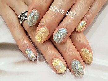 ネイルズアリー 立川店(Nails ally)/キラキラホロ