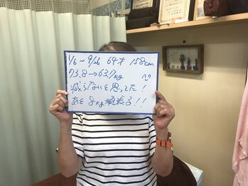 杉本接骨鍼灸院/73.8kg→？kg 62歳　158cm