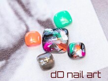 ディーディーネイルアート(dD nail art)/フットdesignアートコース¥7,700