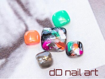 ディーディーネイルアート(dD nail art)/フットdesignアートコース¥7,700