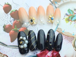 三日月ネイル♪