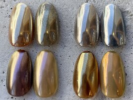 ミラー単色ネイル ¥8500～