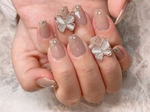 レイネイル レイアイ 各務原店(RAY NAIL & ray eye)/蝶々ネイル