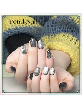 トレンドネイルスタジオ(Trend Nail Studio)/全面光らせるマグネットネイル