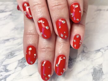 ヘアーアンドネイル ルシア(Hair&Nail Lucia)/ストーンでキラキラネイル!