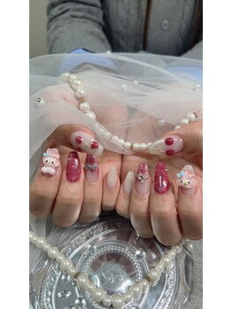 さくらんぼネイルが可愛い♪