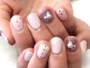 アイリッシュネイル 久屋大通店(Irish Nail)/シースルー×ドット