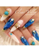 ネイルサロンクリアヴィラ(nail salon clear villa)/ゴージャス夏ネイル