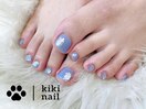 水色ネイル/フットネイル