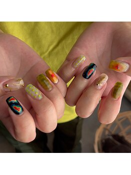 ホワイト ルシェ(WHITE×luce)/持ち込み/個性派/ネイル