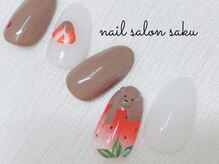 サク(saku)/バレンタインネイル¥12100