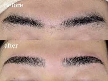 ビースリーアイラッシュ 長崎(B-THREE LASH)の写真/【骨格に合わせた黄金比の美眉スタイリング♪】眉のお手入れが面倒、眉の形が決まらない…そんな方は必見★